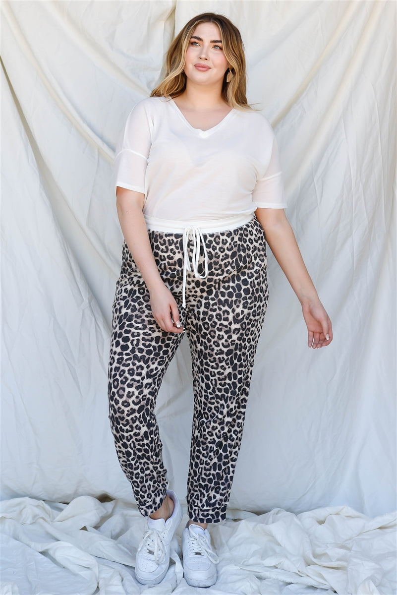 Leopard Print Joggers Pants