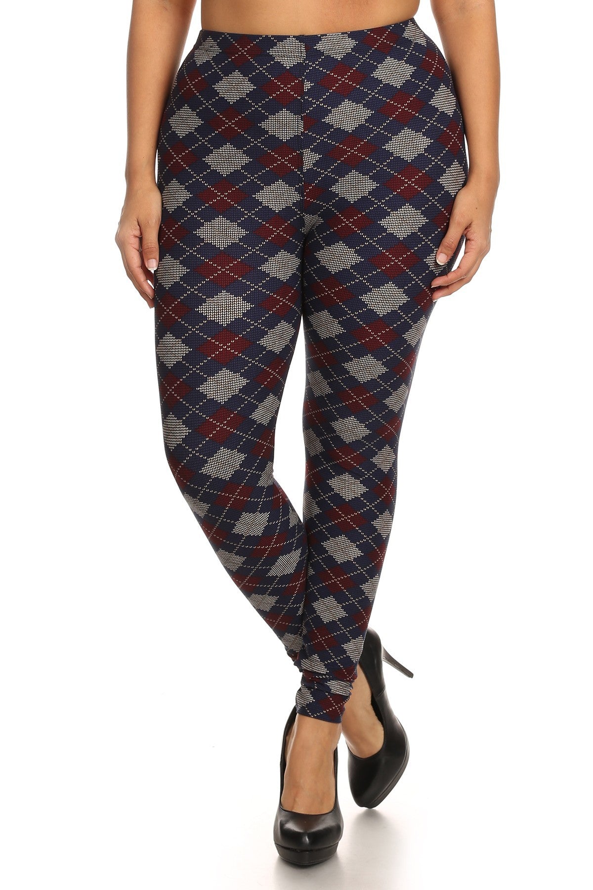 Plaid Graphic Leggings