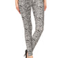 Snakeskin Print Leggings High Waist