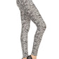 Snakeskin Print Leggings High Waist