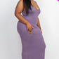 Plus Racer Back Maxi Dress