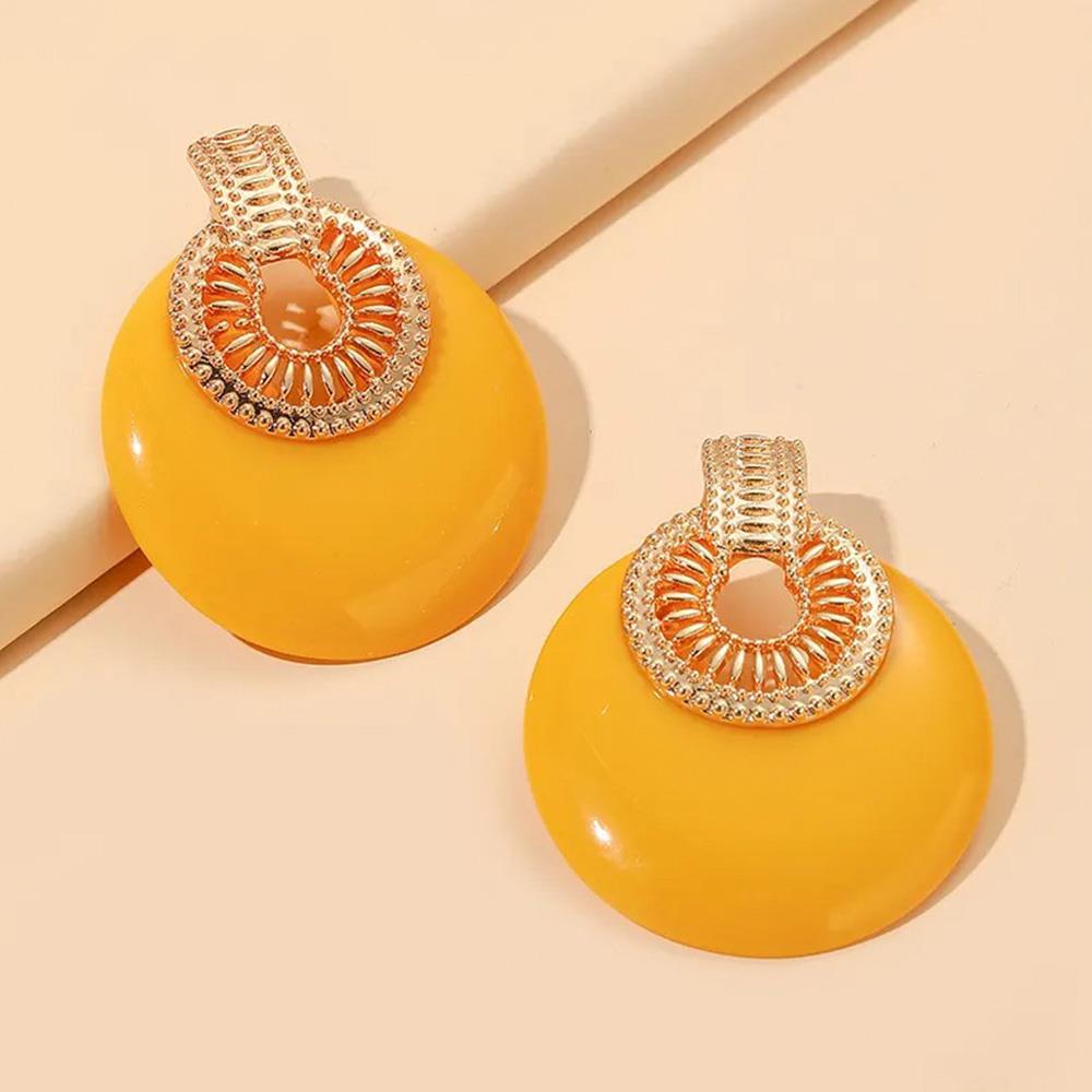 Round Metal Earring