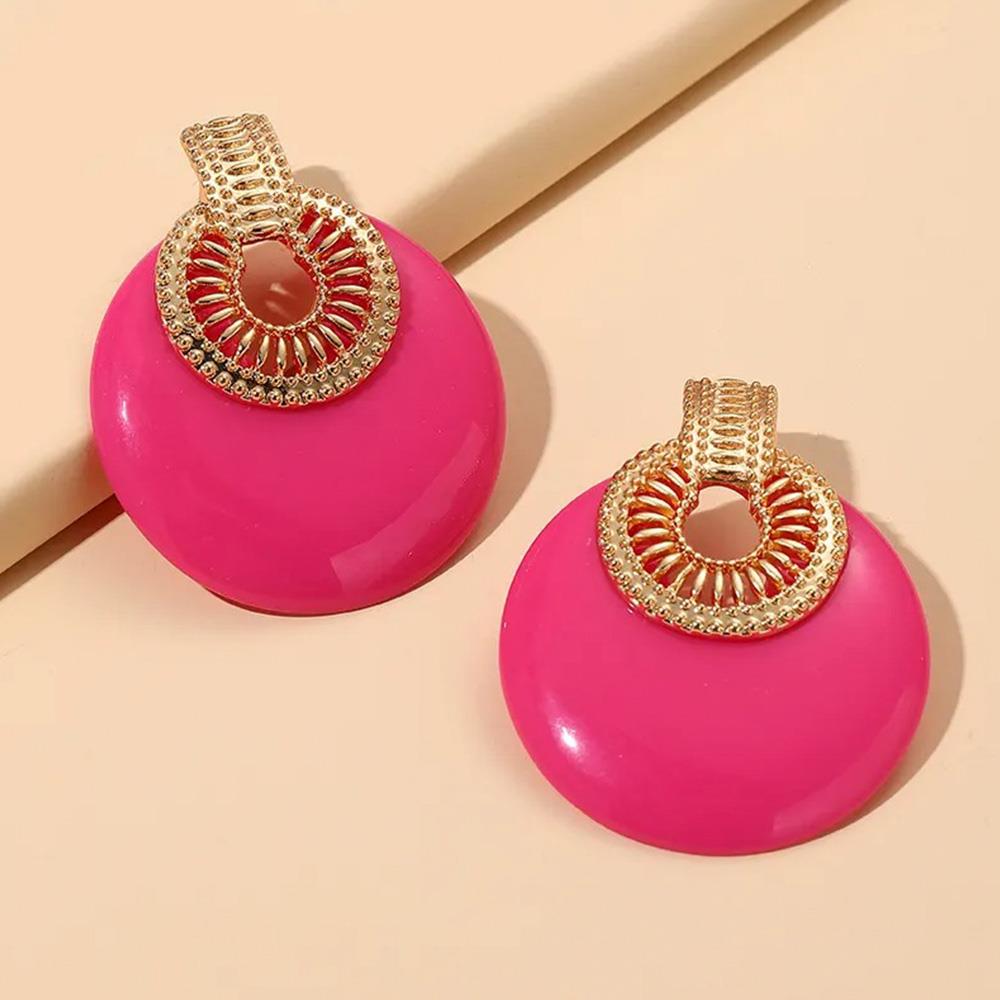 Round Metal Earring