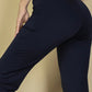 High Waist Flare Pants Navy