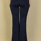 High Waist Flare Pants Navy