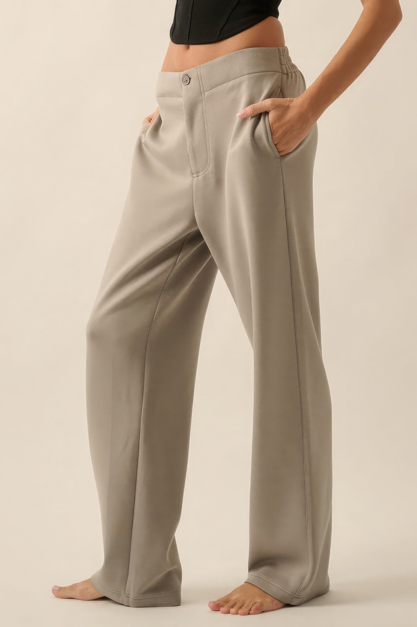 Premium Button Zip Up Fly Pants